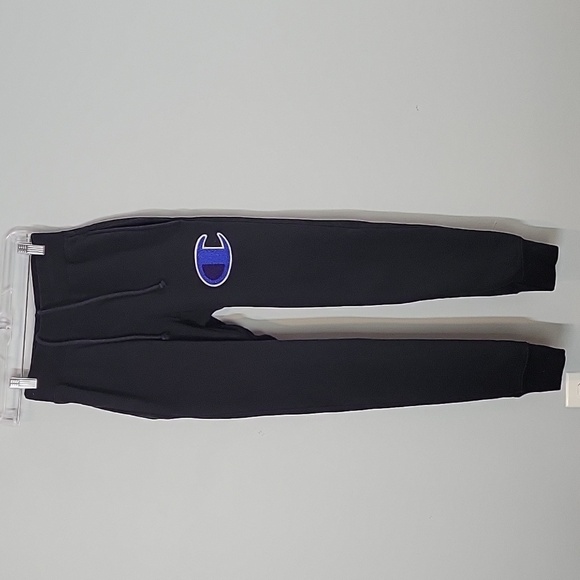 CHAMPION black Reverse Weave Large Carpet LOGO Jogger - Picture 2 of 8